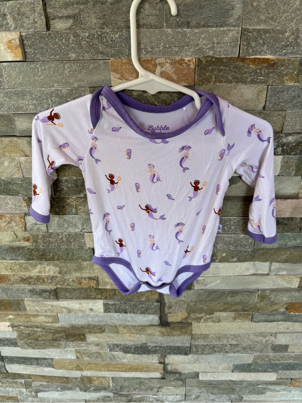Bubble baby mermaid onesie size 0-3 months